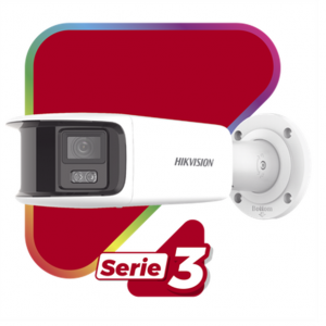 Cámara de Bala Hikvision, IP, Panorámica 8 Megapíxeles, visión de 180°