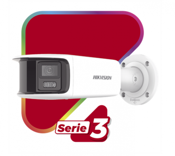 Cámara de Bala Hikvision, IP, Panorámica 8 Megapíxeles, visión de 180°