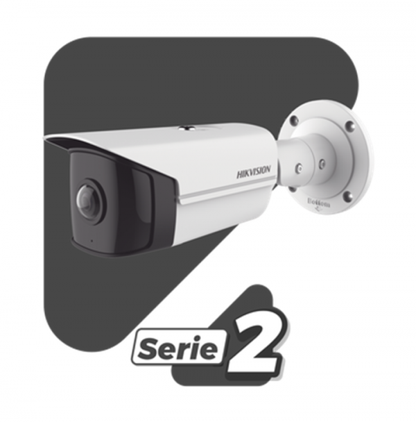 Cámara de Bala Hikvision, IP 4 Megapixel, Serie PRO +, Panorámica 180°