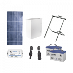 Kit de energía solar EPCOM Power Line, 12 Vcc para alimentar radar de velocidad X-RADAR