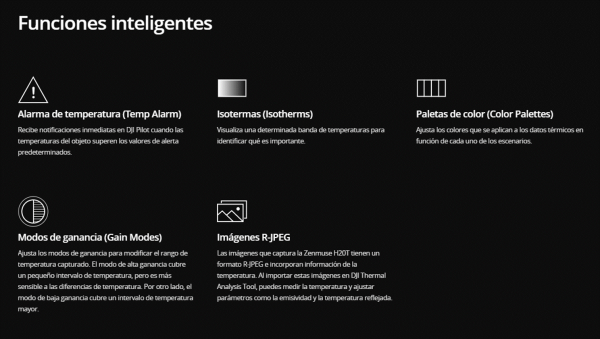 Cámara, sensor, DJI, Payload Zenmuse H20 - Imagen 2