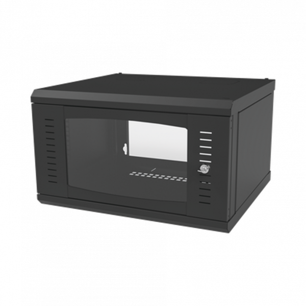 Gabinete de 6 Unidades para Montaje en Pared con Puerta de Cristal Templado
