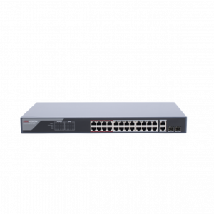 Switch Hikvision Monitoreable PoE+ 24 Puertos100 Mbps PoE+