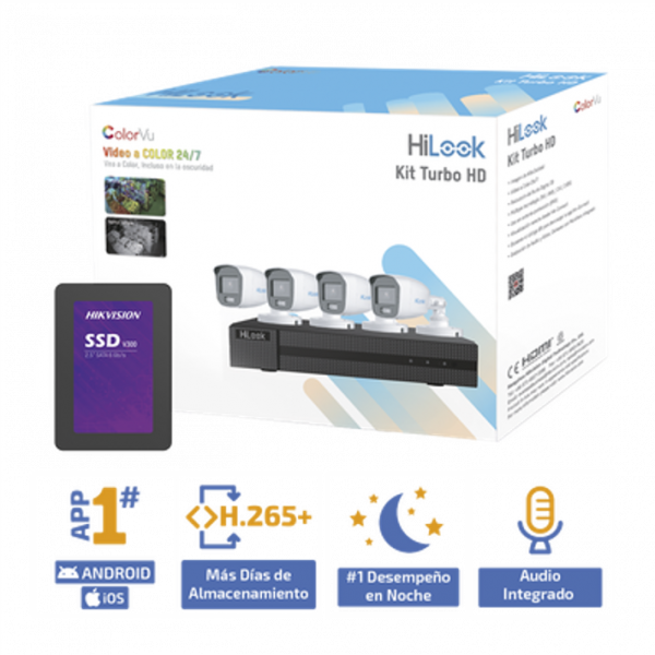 Kit de Videovigilancia Turbo HD 1080p + SSD 500 GB
