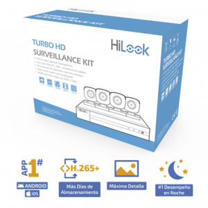 Kit de Videovigilancia, TurboHD 1080p, 4 Cámaras Bala de Metal