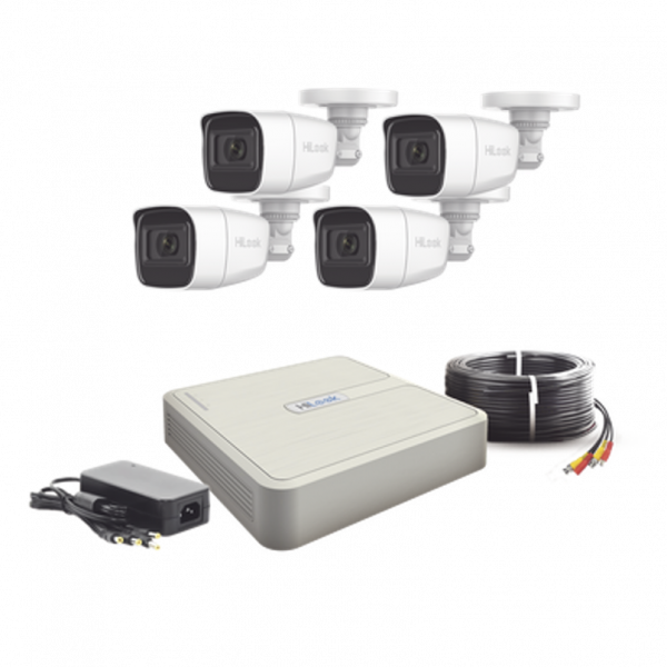 Kit de Videovigilancia Turbo HD 1080p Lite con 4 Cámaras Bala ColorVu con Micrófono Integrado - Imagen 2