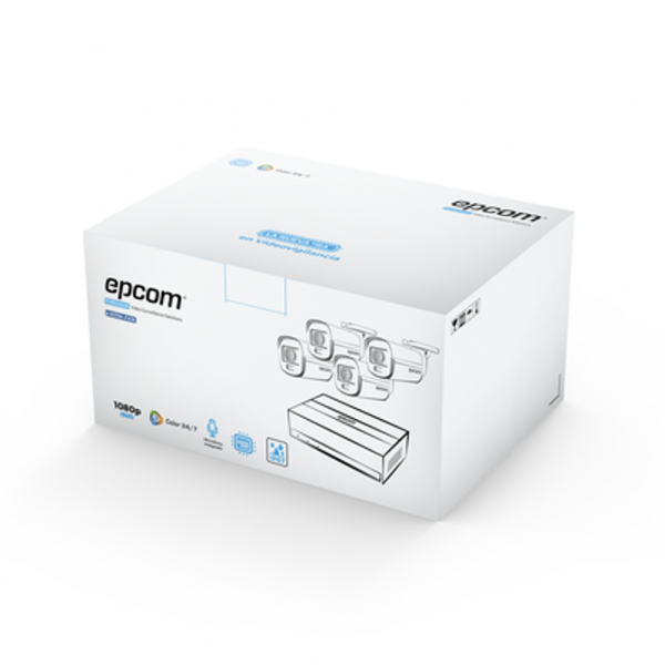 Kit 4 Cámaras Bala ColorVu y DVR 4 Canales con Unidad de Almacenamiento eSSD de 300GB - Imagen 2