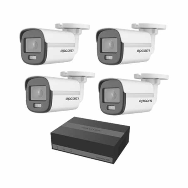 Kit 4 Cámaras Bala ColorVu y DVR 4 Canales con Unidad de Almacenamiento eSSD de 300GB - Imagen 3