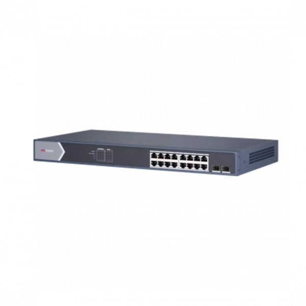 Switch Hikvision Gigabit PoE+ Administrable de 16 Puertos