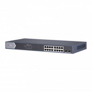 Switch Hikvision Gigabit PoE+ Monitoreable de 16 Puertos