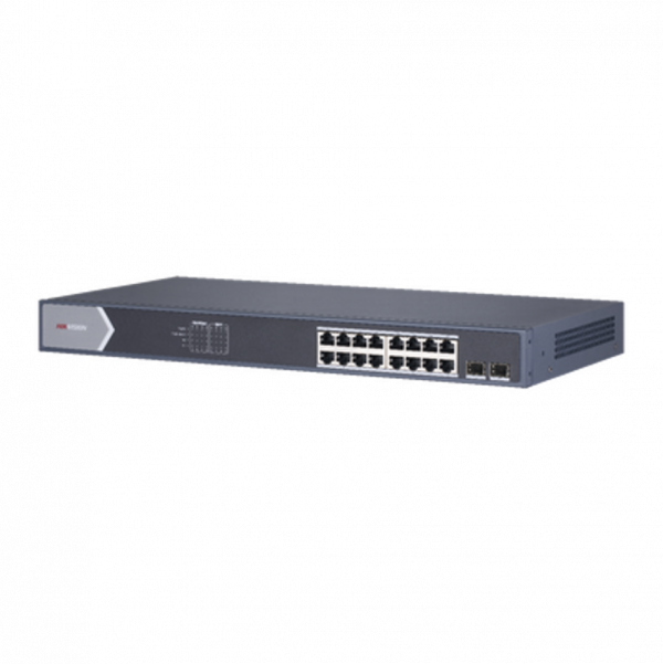 Switch Hikvision Gigabit PoE+ Monitoreable de 16 Puertos