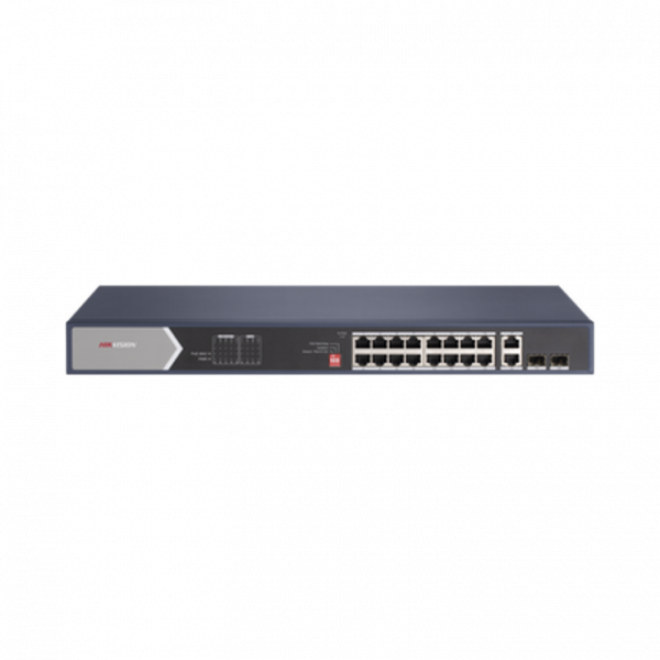 Switch Hikvision PoE+ No Administrable de16 Puertos