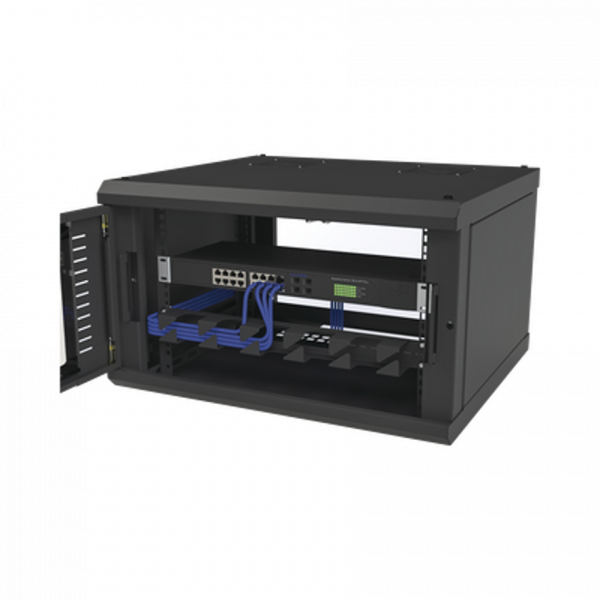 Gabinete de 6 Unidades para Montaje en Pared con Puerta de Cristal Templado - Imagen 4