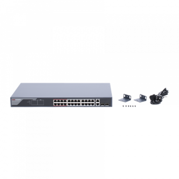 Switch Hikvision Monitoreable PoE+ 24 Puertos100 Mbps PoE+ - Imagen 3