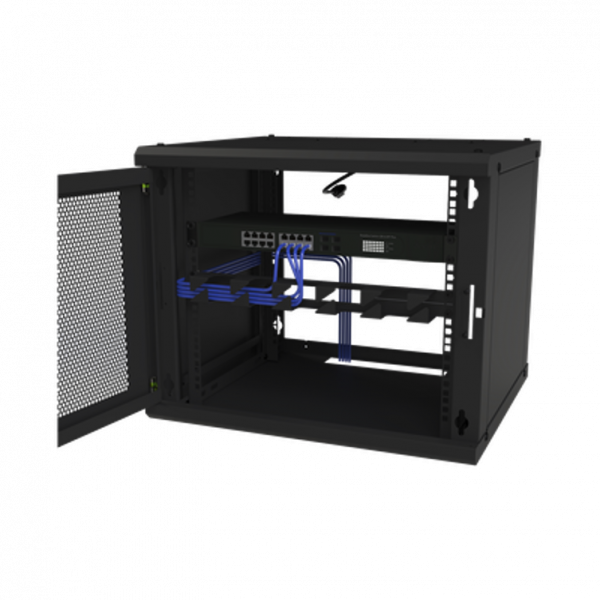 Gabinete con 9 Unidades de Rack de Pared Fijo - Imagen 3