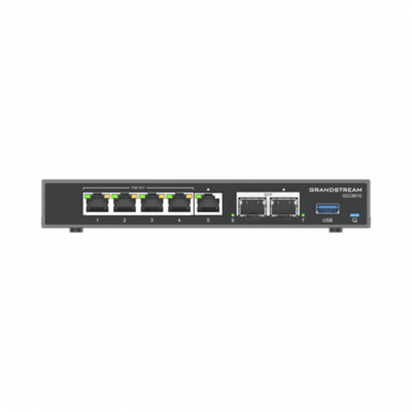 Switch Gigabit PoE+ de 5 Puertos y 2 Puertos SFP 2.5 Gigabit