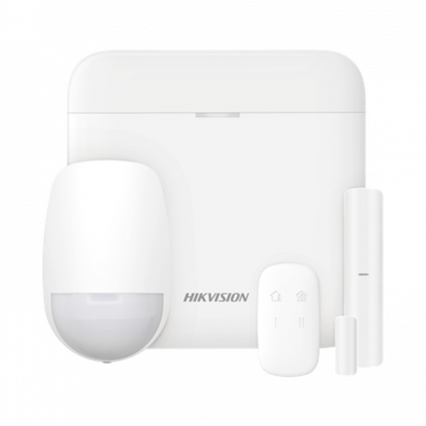 KIT de Alarma AX PRO con GSM (3G/4G), Incluye: 1 Hub con batería de respaldo, 1 Sensor PIR, 1 Contacto Magnético, 1 Control Remoto