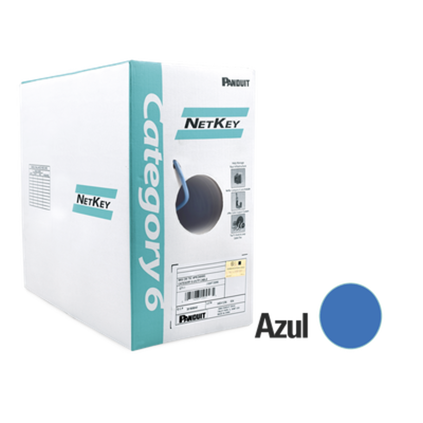 Bobina de Cable UTP 305 metros de Cobre Categoría 6