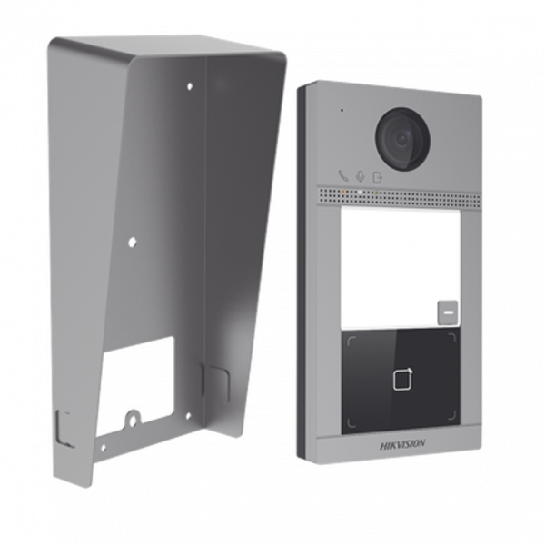Kit Videoportero + Carcasa protectora IP 2 Megapixel / Llamada y Apertura Remota desde App Hik-Connect