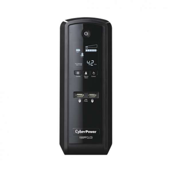 UPS Tipo Torre de 1500 VA/900 W, Tiempo de respaldo con media carga (450 W): 11 Minutos