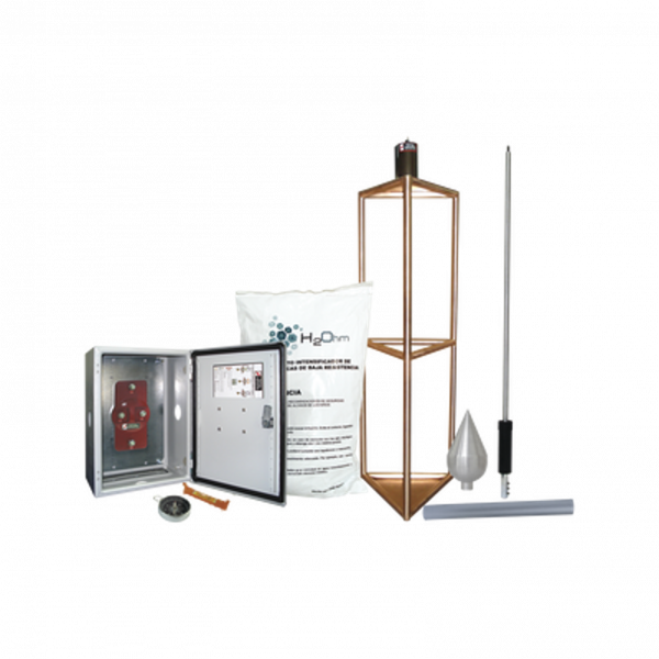 Kit de Pararrayo con Punta de Aluminio 300 metros