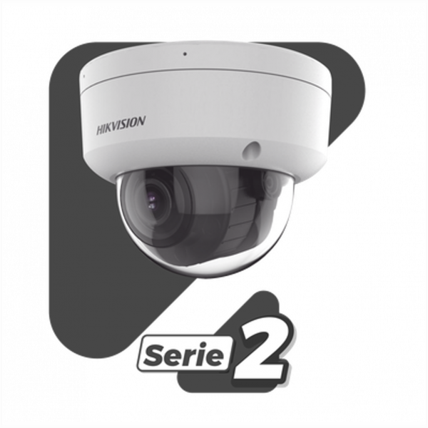 Cámara de Domo HIKVISION IP 8 Megapíxel Dual Light + 2 Micrófonos Integrados