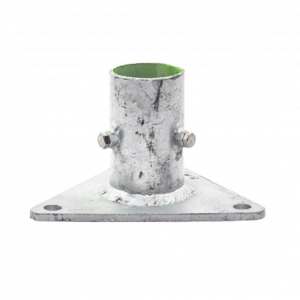 Base Triangular para Mástil de 1" a 2" con Opresores