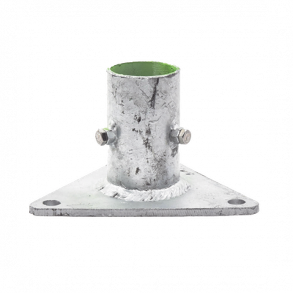 Base Triangular para Mástil de 1" a 2" con Opresores