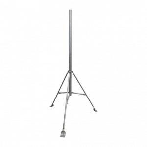 Mástil de 2" x 1.5 metros con Tripie para Instalación en losa