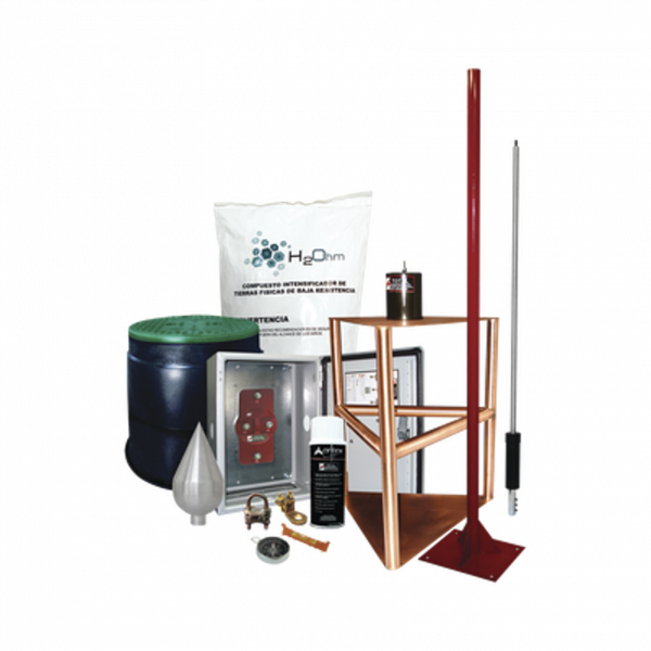 Kit Pararrayo con Accesorios 200m.