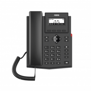 Teléfono IP empresarial FANVIL para 2 líneas SIP con pantalla LCD, Códec Opus, conferencia de 3 vías, PoE, Preparado con IPV6
