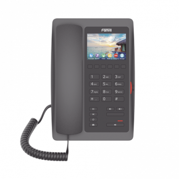 Teléfono IP WiFi FANVIL para Hotelería, con pantalla LCD de 3.5 pulgadas a color Profesional de gama alta