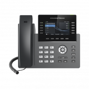 Teléfono IP GRANDSTREAM Wi-Fi, Grado Operador, 10 líneas SIP con 5 cuentas, pantalla a color 4.3"