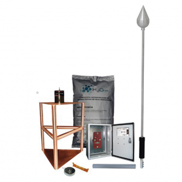 Kit de Pararrayo con Punta de Aluminio 200 metros