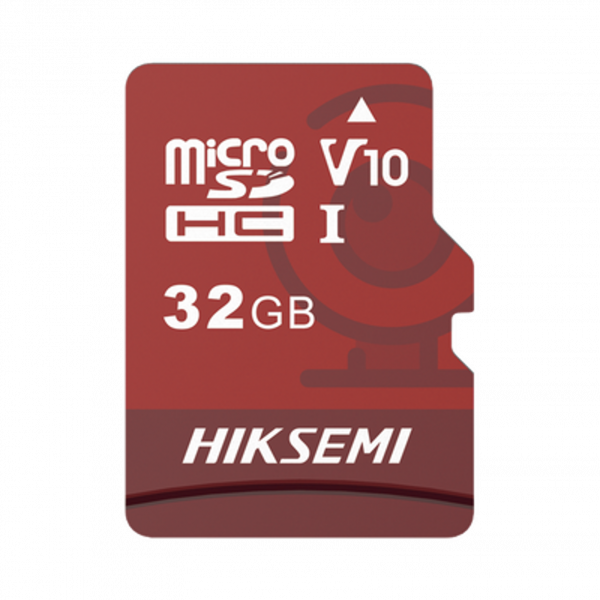 Memoria microSD HIKSEMI Clase 10 de 32 GB, Especializada Para Videovigilancia (Uso 24/7)