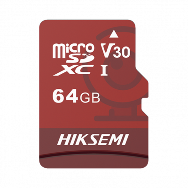 Memoria microSD HIKSEMI Clase 10 de 64 GB, Especializada Para Videovigilancia (Uso 24/7)