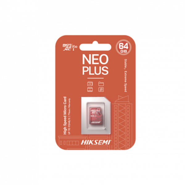 Memoria microSD HIKSEMI Clase 10 de 64 GB, Especializada Para Videovigilancia (Uso 24/7) - Imagen 2