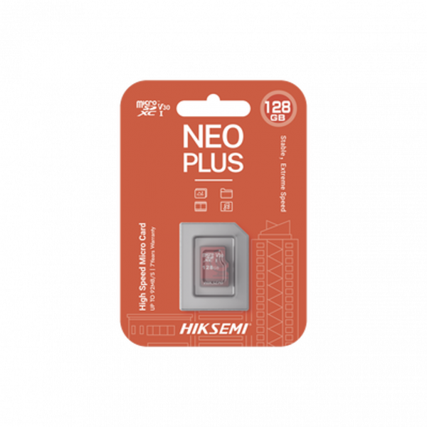 Memoria microSD HIKSEMI Clase 10 de 128 GB, Especializada Para Videovigilancia (Uso 24/7) - Imagen 2