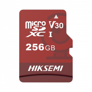 Memoria microSD HIKSEMI Clase 10 de 256 GB, Especializada Para Videovigilancia (Uso 24/7)