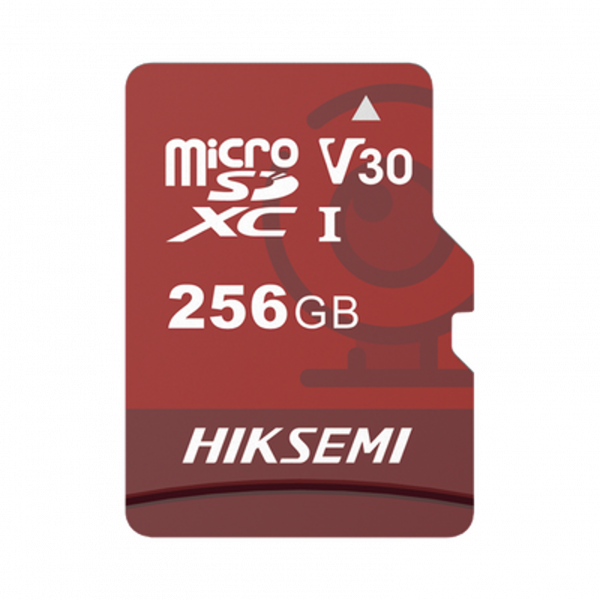 Memoria microSD HIKSEMI Clase 10 de 256 GB, Especializada Para Videovigilancia (Uso 24/7)