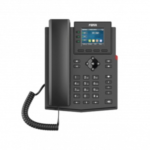 Teléfono IP empresarial FANVIL para 4 líneas SIP con pantalla LCD de 2.4 pulgadas a color