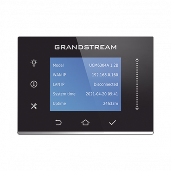 Conmutador IP-PBX GRANDSTREAM para hasta 1000 usuarios y 150 llamadas simultaneas, 4 FXO, 4 FXS