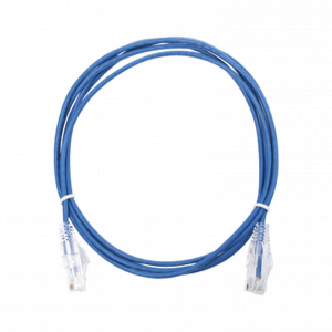 Cable de Parcheo Slim LINKEDPRO, UTP, Categoría 6, 2 metros, color Azul Diámetro Reducido (28 AWG)