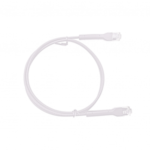 Cable de Parcheo LINKEDPRO Ultra Slim Con RJ45 Flexible, UTP Categoría 6, 3 metros color Blanco, Diámetro Reducido (28 AWG)