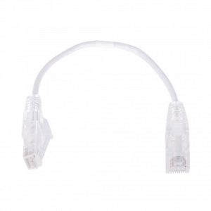 Cable de Parcheo LINKEDPRO Slim, UTP Categoría 6, 0.2 metros color Blanco, Diámetro Reducido (28 AWG)