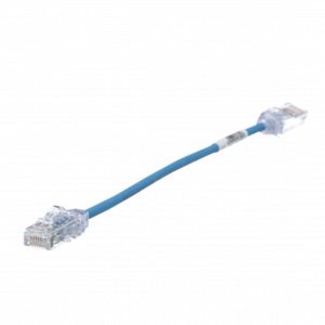 Cable de Parcheo PANDUIT TX6, UTP Categoría 6, 0.2 metros, Color Azul, Diámetro Reducido (28AWG)