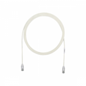 Cable de Parcheo PANDUIT TX6, UTP Categoría 6, 0.30 metros, Color Blanco Mate, Diámetro Reducido (28AWG)