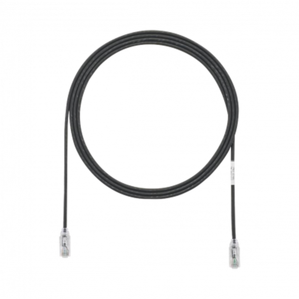 Cable de Parcheo PANDUIT TX6, UTP Categoría 6, 2 metros, Color Negro, Diámetro Reducido (28AWG)
