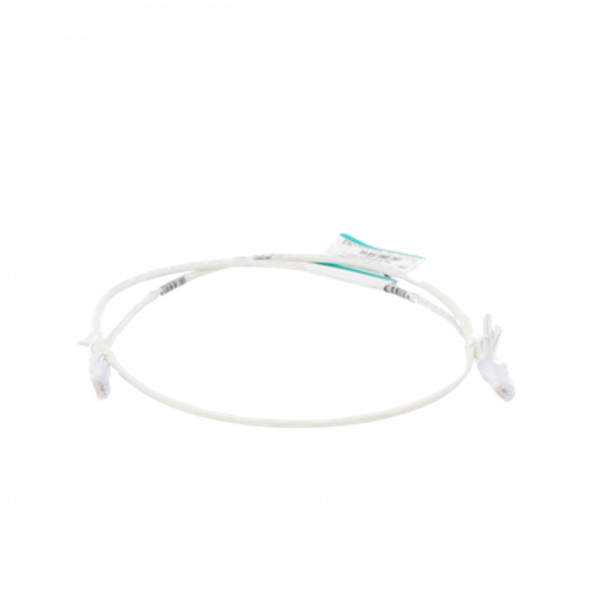 Cable de Parcheo PANDUIT TX6, UTP Categoría 6, 1 metro, Color Blanco Mate, Diámetro Reducido (28AWG)