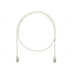 Cable de Parcheo PANDUIT UTP Categoría 5e con plug modular en cada extremo, 2 metros, Color Blanco mate